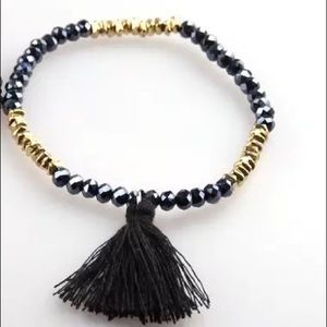 Black Tassel Bracelet